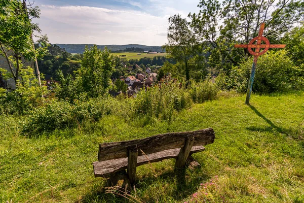 Spännande Grottvandring Runt Veringenstadt Upper Danube Naturpark — Stockfoto