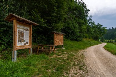 Obere Donau Doğa Parkı 'ndaki Laucherttal Doğa Koruma Alanı' nda harika bir yürüyüş.