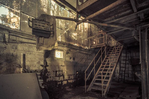 Creepy Abandoned Industry Area Natural Decay Called Lost Place Decayed — Stock Photo, Image