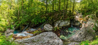 Sakin bir yürüyüş, çağlayan şelaleleri ve yemyeşil ormanları gözler önüne seriyor, Slovenya 'nın el değmemiş Soca Vadisi' nde barış ve doğal mucizeyi canlandırıyor