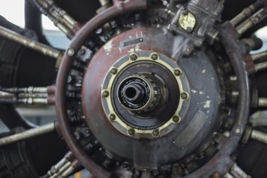 vintage uçak Jet motoru