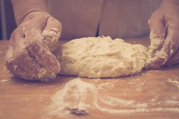 Making Dough, Retro Colors — Stock Photo, Image