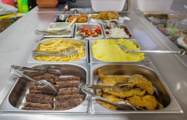 Gıda Bar taze yemek ve salata ile