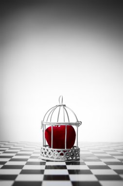 Heart in a cage clipart