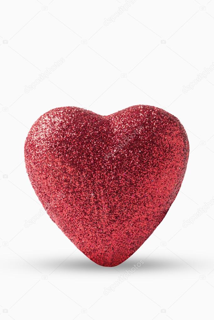 Heart on white background