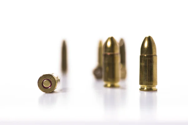 Bullets on a white background. — Stock Photo, Image