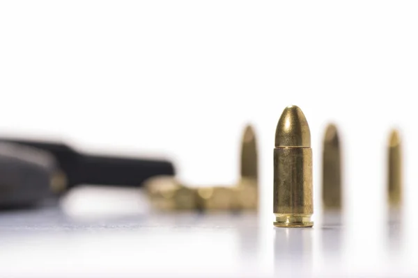 Bullets on a white background — Stock Photo, Image