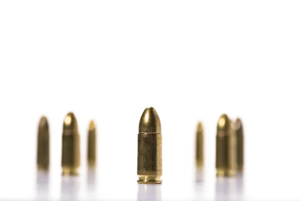 Bullets on  white background. — Stock Photo, Image