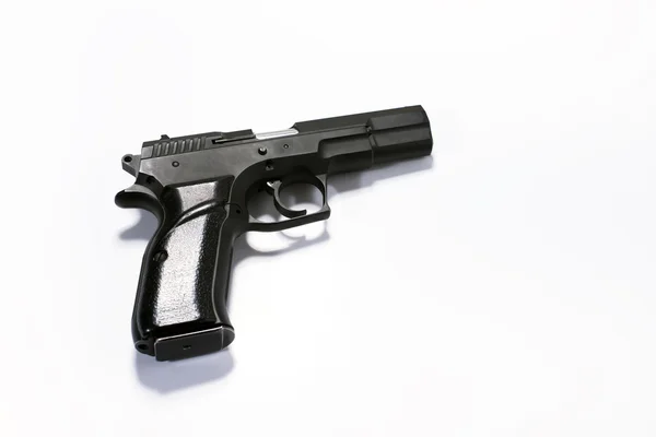 Handgun on a white background — Stock Photo, Image