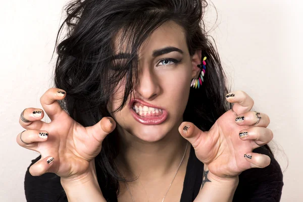 Çılgın kız portre