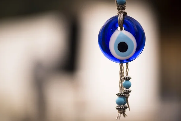 Turkish glass made blue Amulet — Stock Photo, Image