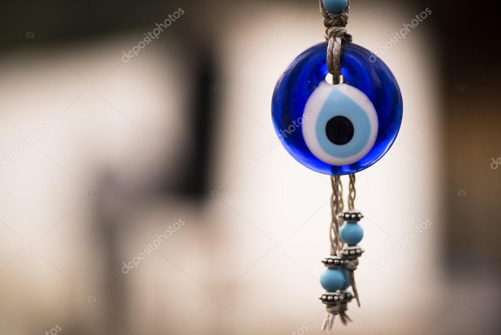 Turkish glass made blue Amulet