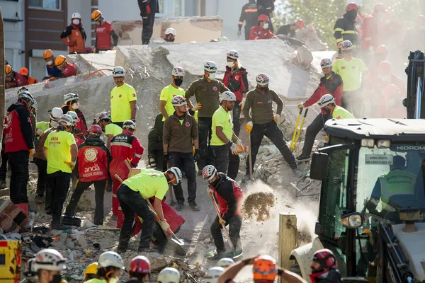 Izmir Turquía Octubre 2020 Terremoto Del Octubre 2020 Mar Egeo — Foto de Stock