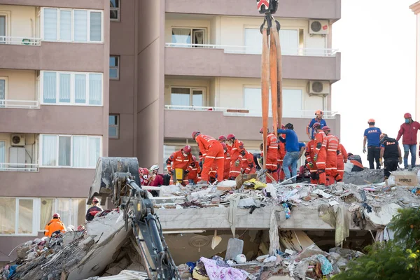 Izmir Turkije Oktober 2020 Aardbeving Oktober 2020 Egeïsche Zee Getroffen — Stockfoto