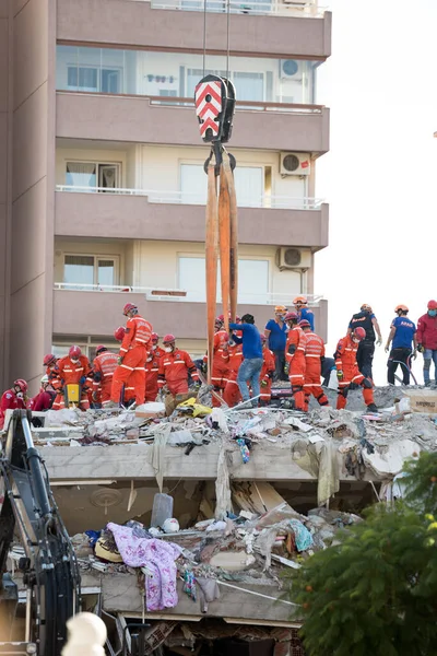 Izmir Turkije Oktober 2020 Aardbeving Oktober 2020 Egeïsche Zee Getroffen — Stockfoto