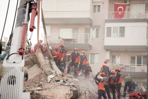 Izmir Turkije Oktober 2020 Aardbeving Oktober 2020 Egeïsche Zee Getroffen — Stockfoto