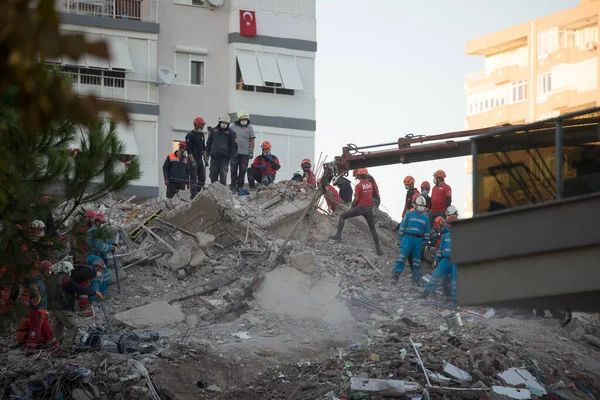 Izmir Turkije Oktober 2020 Aardbeving Oktober 2020 Egeïsche Zee Getroffen — Stockfoto