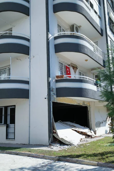 Zmir Türkiye Ekim 2020 Manavkuyu Lçesi Bayrakli Zmir Deki Depremde — Stok fotoğraf