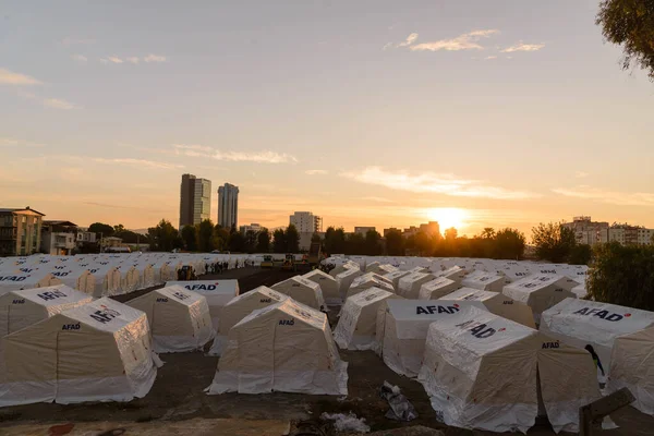 土耳其伊兹密尔 2020年11月2日2020年10月30日地震后建立的帐篷城市 — 图库照片