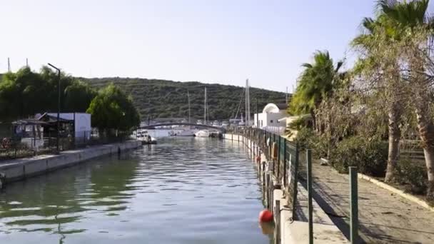 Туреччина Ізмір Листопада 2020 Sigacik Bridge Footage Earthquake Samos Island — стокове відео