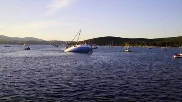 2020 Zmir Türkiye Kasım Ekim Ege Denizi Nde Bir Deprem — Stok video