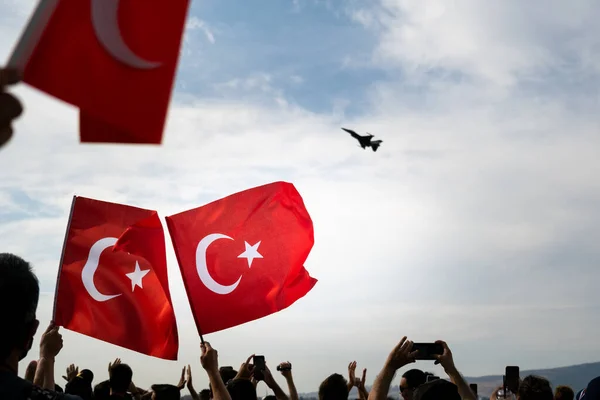 Zmir Türkiye Eylül 2021 Zmir Özgürlük Gününde Bir Gösteri Için — Stok fotoğraf