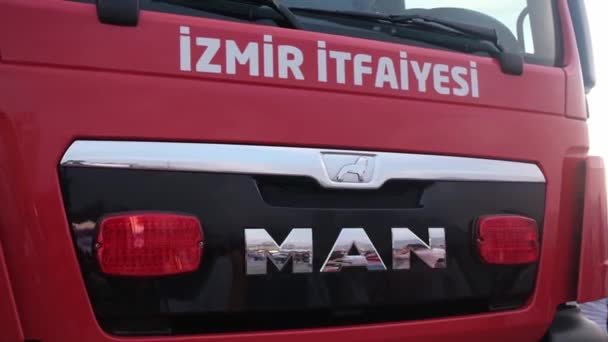 Izmir Turchia Settembre 2021 Riprese Riprese Ravvicinate Del Camion Dei — Video Stock