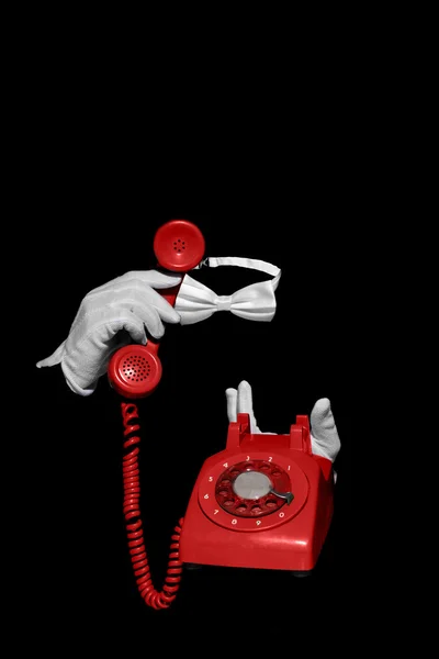 Invisible man on the phone. — Stock Photo, Image