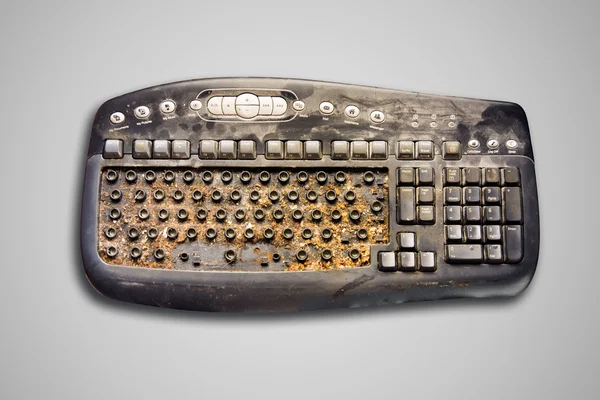 Dirty Computer Keyboard — Stock Photo, Image