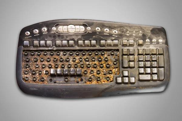 Dirty Computer Keyboard — Stock Photo, Image