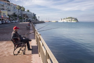 Fisher adam Balık tutma.