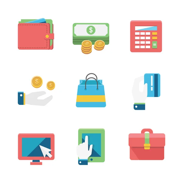 Shopping Icon Set — Stock Vector