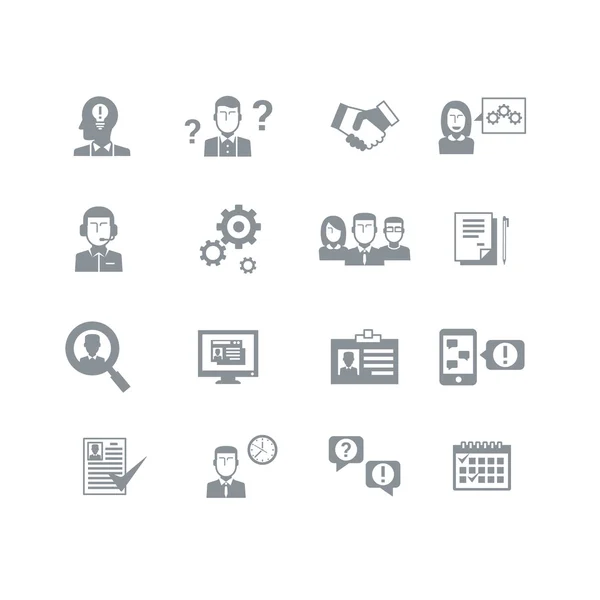 Human Resources Icons, — Stock Vector