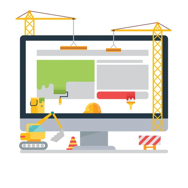 Sitio web en construcción — Vector de stock