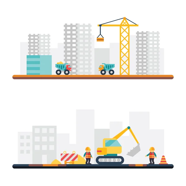 Icônes et illustrations liées à la construction Vecteurs De Stock Libres De Droits