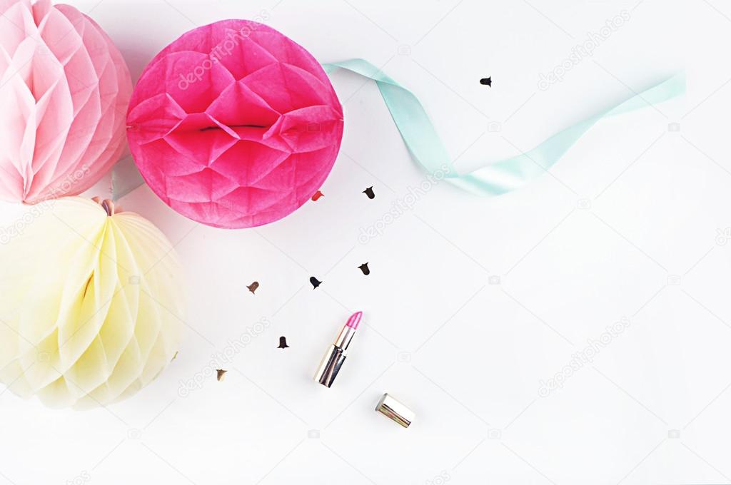 Party Styled Desktop Image | Styled Stock Photography | Product Mock up | Product Photography. Balls