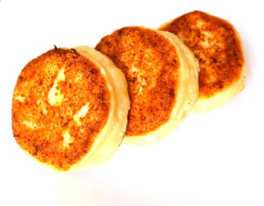 Krepler süzme peynirden. Yiyecekler. Kahvaltı..