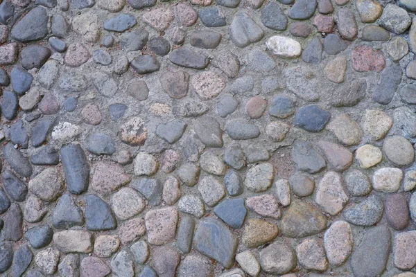 Textura Del Viejo Camino Piedra Adecuado Para Fondos —  Fotos de Stock