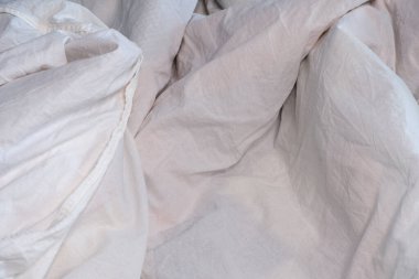 Beyaz çarşaf dokusu. Özgeçmiş için uygun.