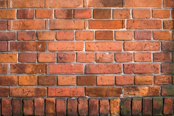 Texture Red Brick Brickwork Old Wall — Stock Photo, Image