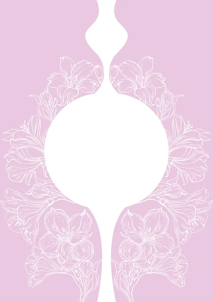 Dibujo gráfico de flor de orquídea — Vector de stock