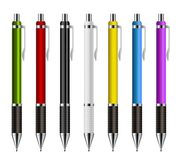 Mechanical Pencil Vector Illustration Isolated White — Stock Vector