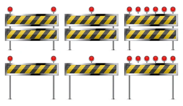 Barriere Für Straße Bau — Stockvektor