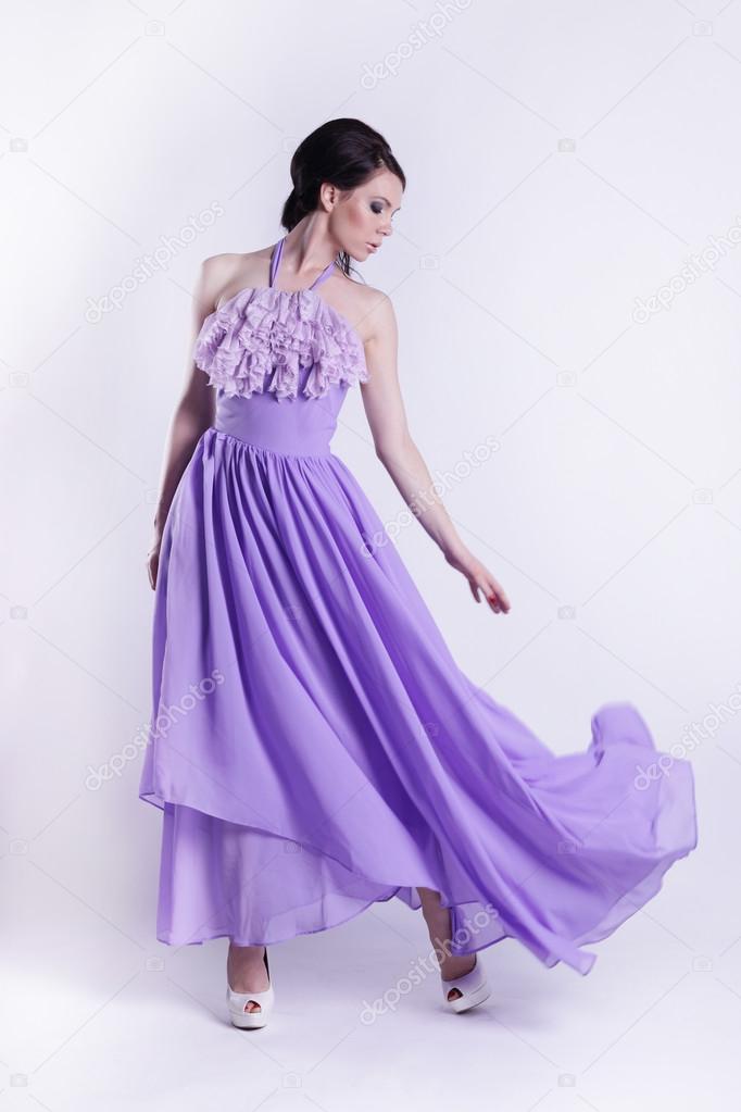 pretty woman purple dress