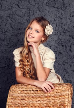 dikey moda çocuk Studio vurdu 