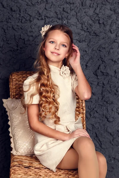 Портрет детской студии моды — стоковое фото