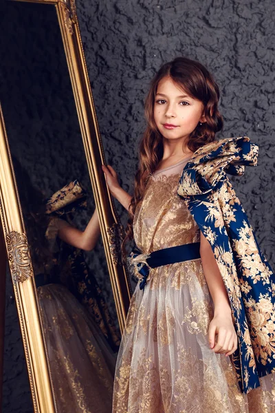 Portrait of fashion child studio shot — Stock Photo, Image