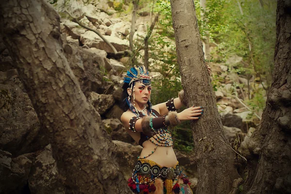 Portrait of a shaman — Stock Photo, Image