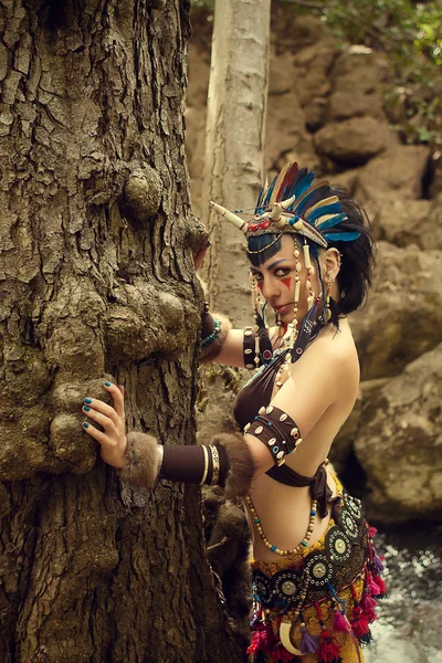 Portrait of a shaman — Stock Photo, Image