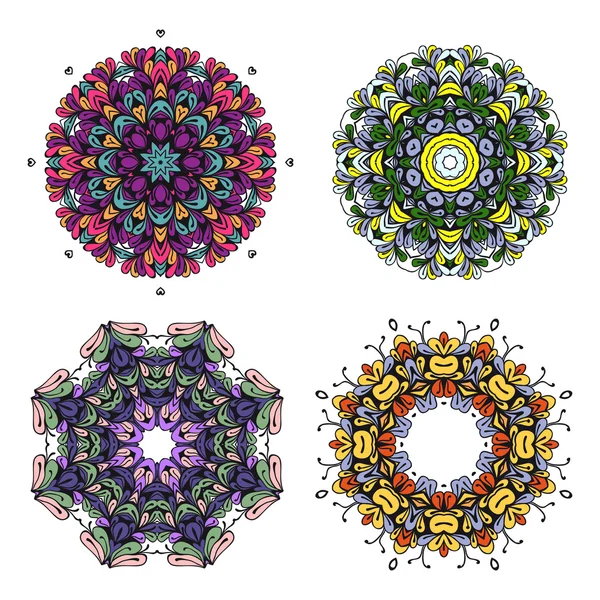 Daire parlak renkli süsleme